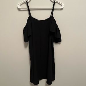 American Eagle black cold shoulder dress